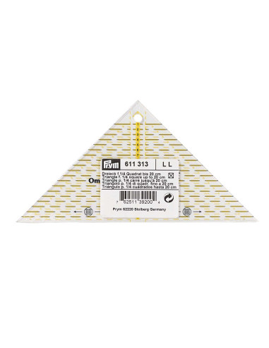 Omnigrid right triangle ruler 1/4 squares