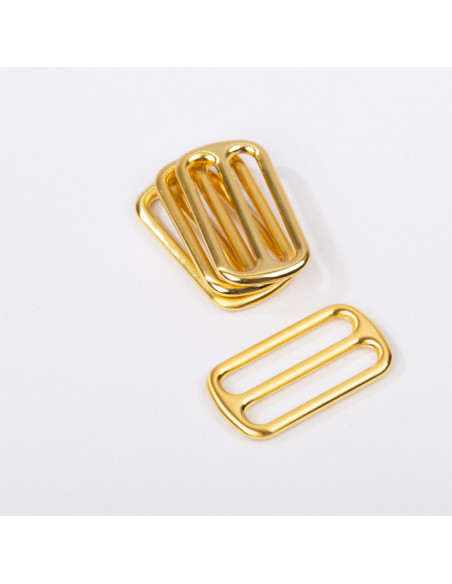 Sliding metal buckle - Gold 25 mm