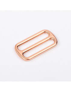 Sliding metal buckle - Rose gold 25 mm