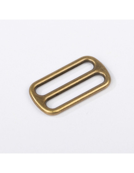 Sliding metal buckle - Bronze 25 mm