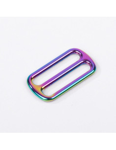 Metal sliding buckle - Rainbow 25 mm