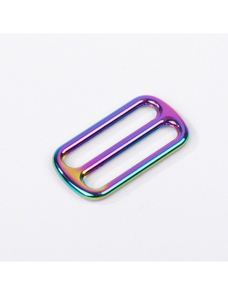 Metal sliding buckle - Rainbow 25 mm
