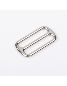 Sliding metal buckle - Silver 25 mm
