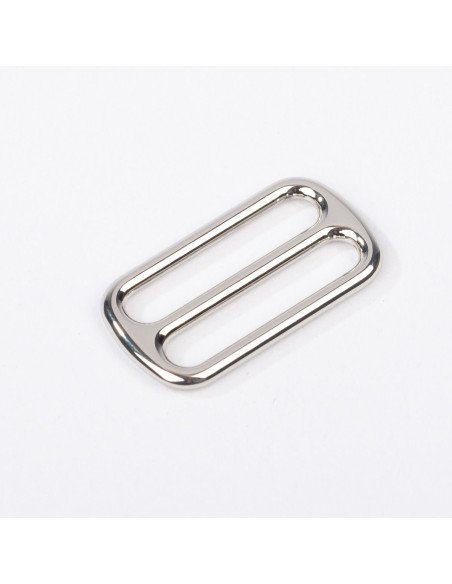Sliding metal buckle - Silver 25 mm