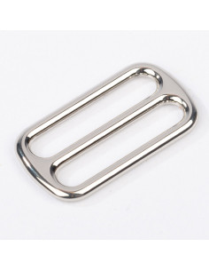 Metal sliding buckle - Silver 40 mm