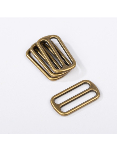 Metal sliding buckle - Bronze 40 mm