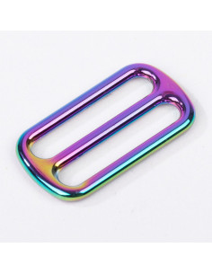 Sliding metal buckle - Rainbow 40 mm