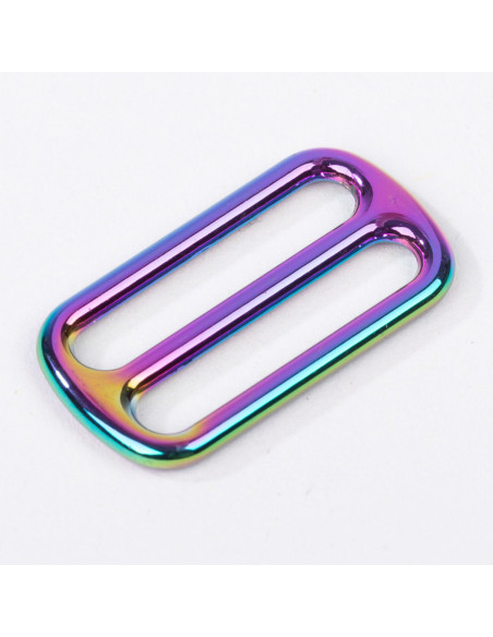 Sliding metal buckle - Rainbow 40 mm