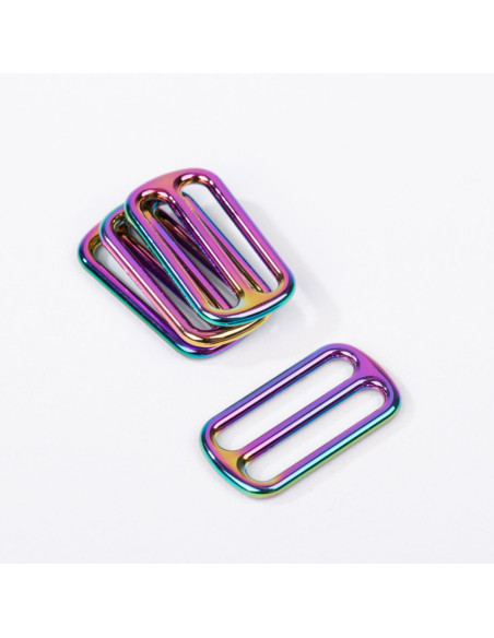 Sliding metal buckle - Rainbow 40 mm
