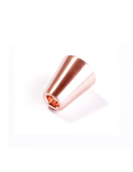 Metal bell end for cords - Rose gold