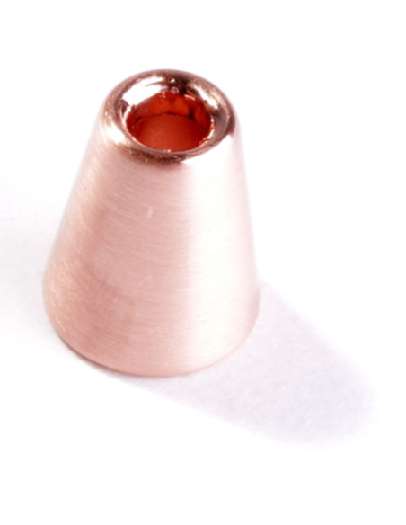 Metal bell end for cords - Rose gold