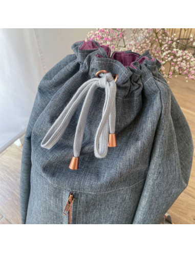 Metal bell end for cords - Rose gold