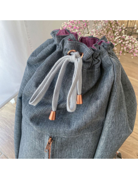 Metal bell end for cords - Rose gold