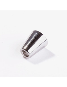 Metal bell end for cords - Silver