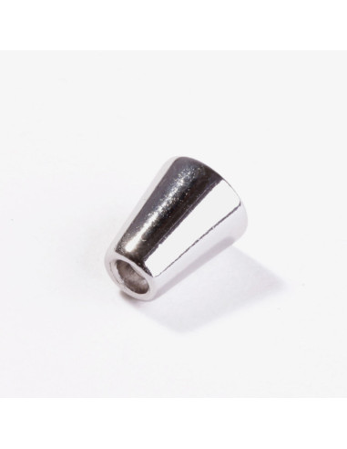 Metal bell end for cords - Silver