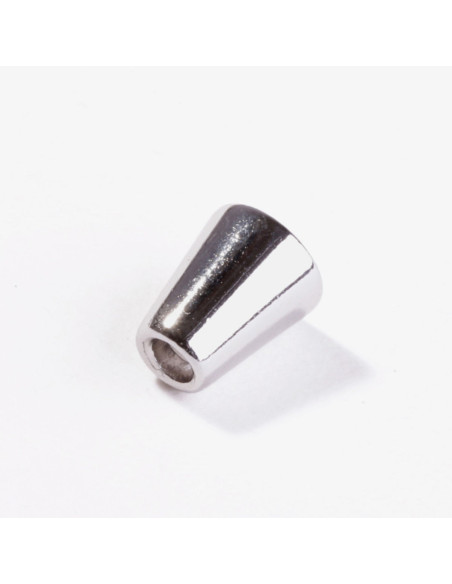 Metal bell end for cords - Silver