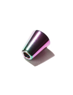 Metal bell tip for cords - Rainbow