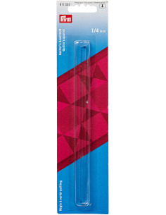 Transparent quilting hem ruler
