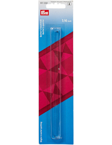 Transparent quilting hem ruler