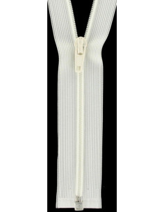 Super fine separable nylon zipper - Off-white
