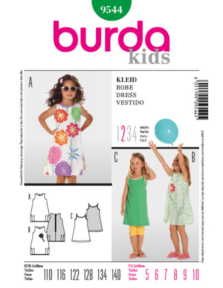 Dress pattern - Burda 9544