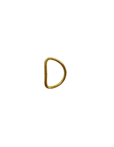 16 mm D-ring - Gold