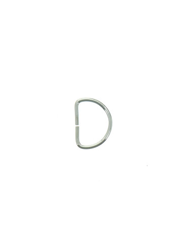 16 mm D-ring - Silver