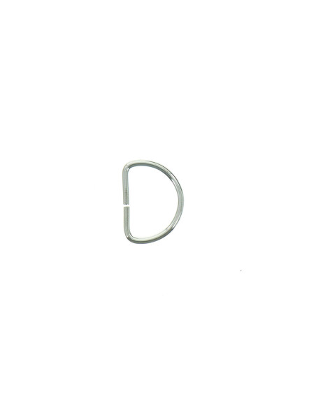 16 mm D-ring - Silver