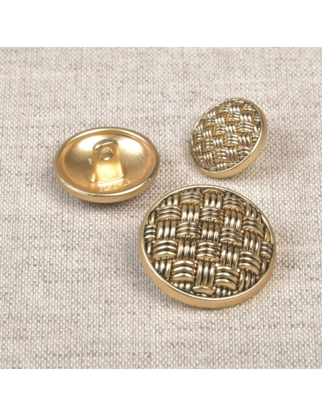 Metal tail button weaving - Gold