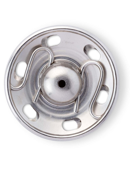 30 mm sew-on snap buttons - Silver