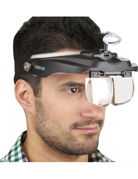 Magnivisor Deluxe Headband Magnifying Lamp by Carson Optical