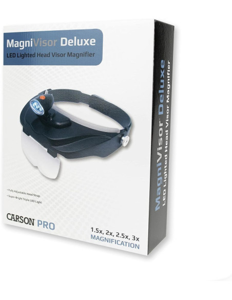 Magnivisor Deluxe Headband Magnifying Lamp by Carson Optical