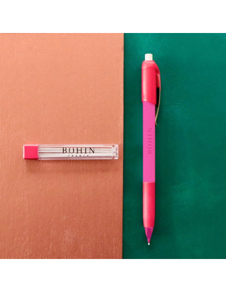 Bohin Extra-Fine Mechanical Chalk Pencil - Pink Pencil