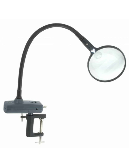 MagniFlex Carson Optical illuminated flexible arm magnifier
