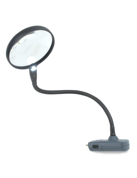 MagniFlex Carson Optical illuminated flexible arm magnifier