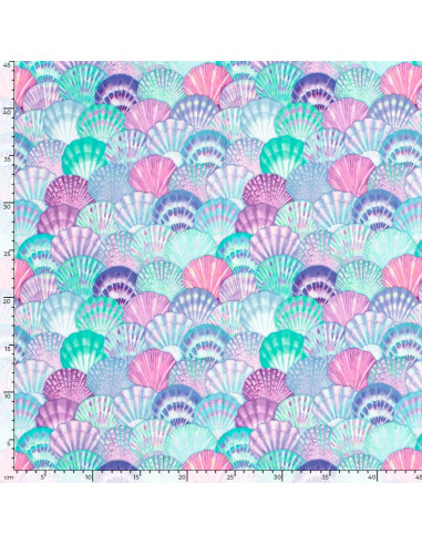 Lycra swimsuit fabric - Blue seashell