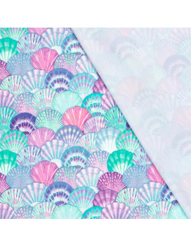 Lycra swimsuit fabric - Blue seashell
