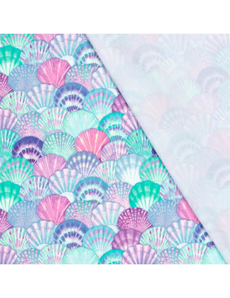 Lycra swimsuit fabric - Blue seashell