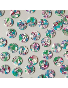 Card of 6 buttons in bio-resin 25 mm 4 holes - Southend On Sea 2