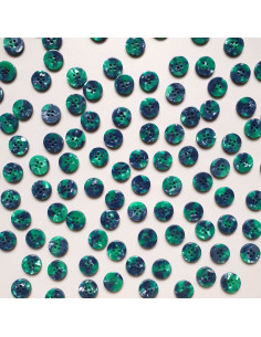 Pack of 15 buttons in bioresin 15 mm 4 holes - Wicked 2