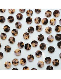 Pack of 15 buttons in bioresin 15 mm 4 holes - Beguiled 2