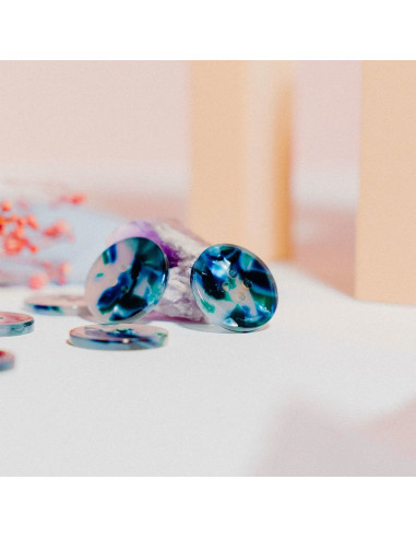 Pack of 10 buttons in bioresin 20 mm 4 holes - Sublime