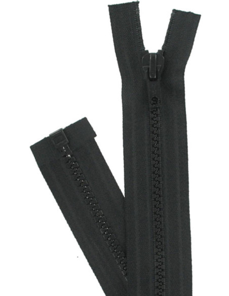 Synthetic separable zipper - Black