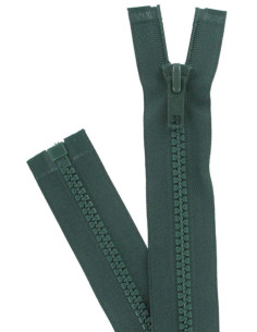 Synthetic separable zipper - Lichen green