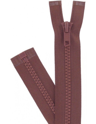 Synthetic separable zipper - Nutmeg