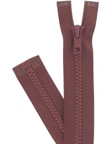 Synthetic separable zipper - Nutmeg
