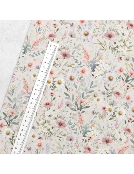 Premium cotton fabric - Delicate flower