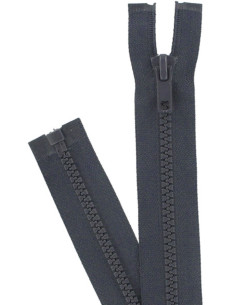 Synthetic separable zipper - Anthracite gray