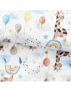 Cotton poplin fabric - Giraffe