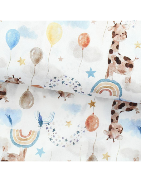 Cotton poplin fabric - Giraffe